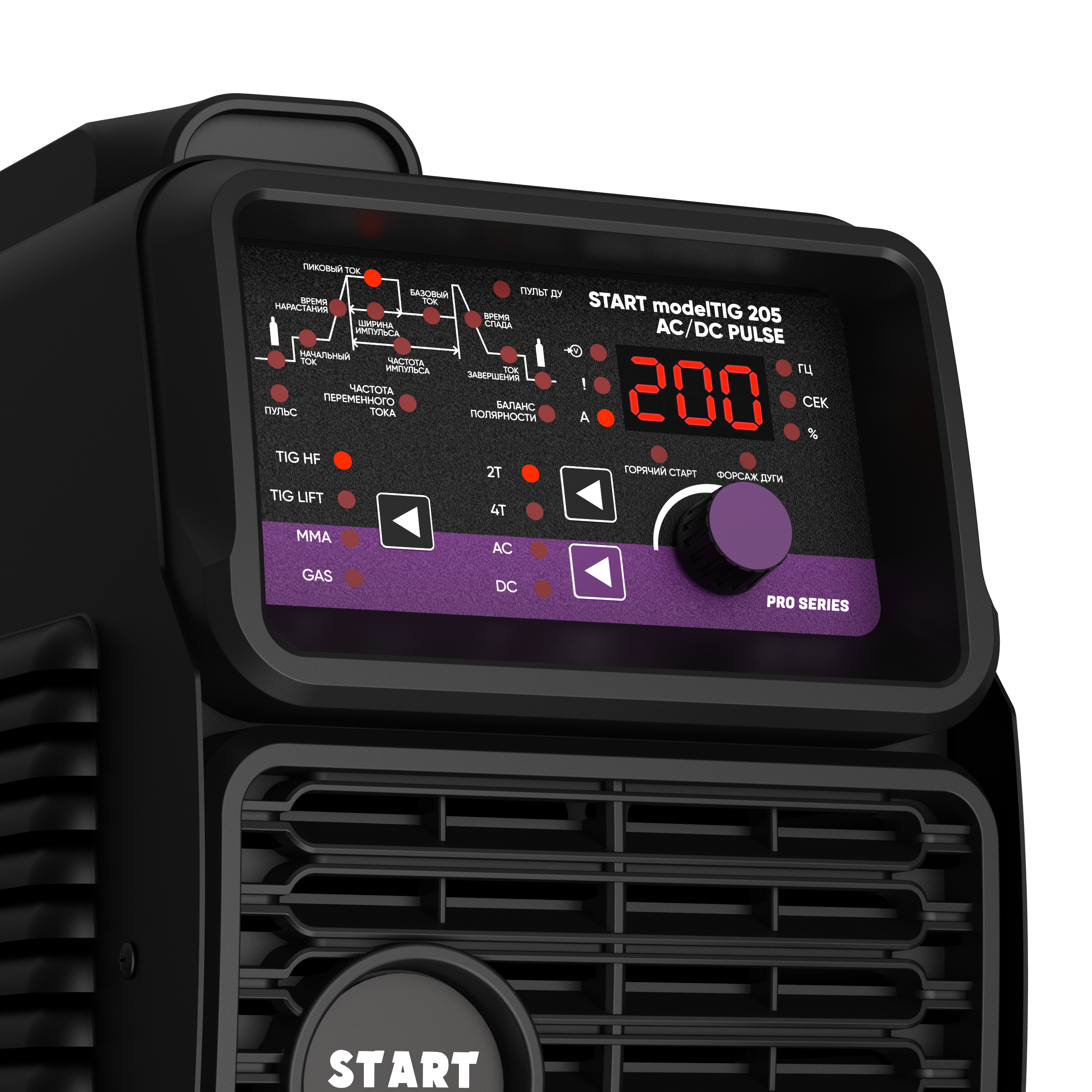 START modelTIG 205 AC/DC TIG PULSE Установка аргонодуговой сварки 3W205AP — изображение 7